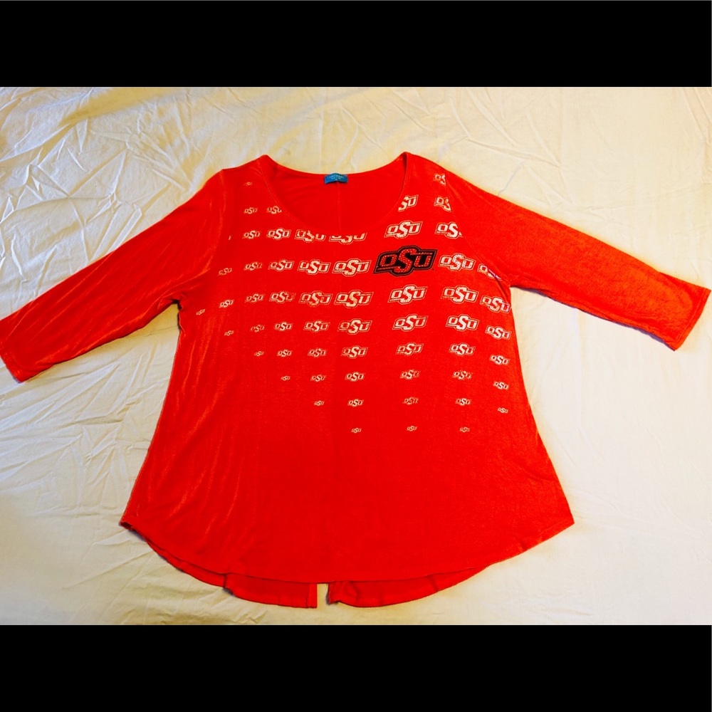 Oklahoma State University 3/4 length shirt